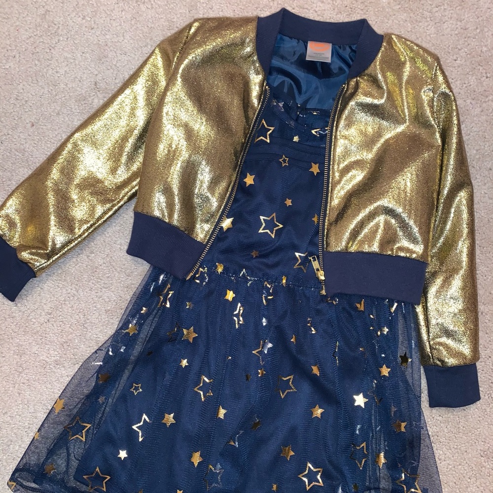 NWT - Girls Spring Dress & Jacket Set